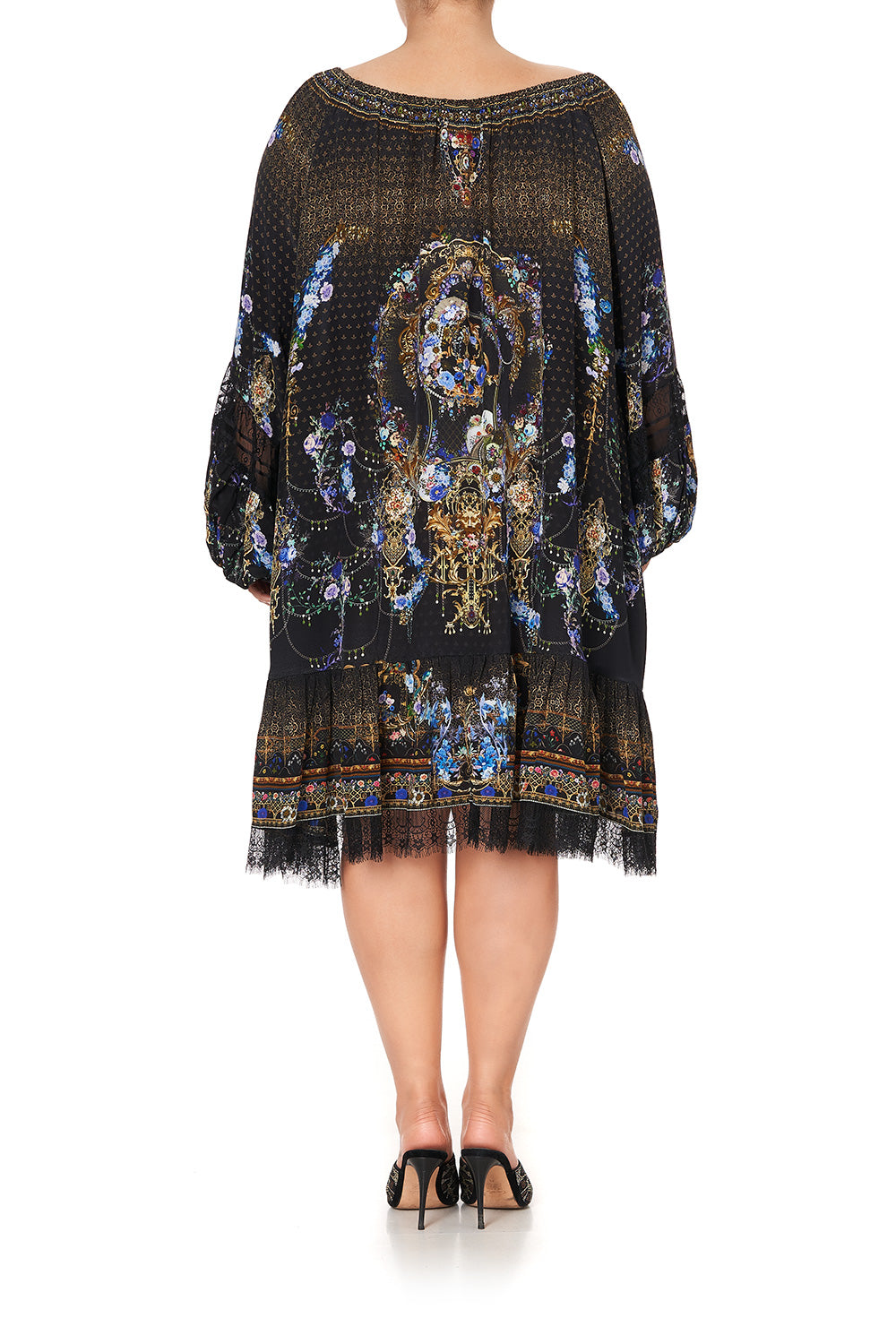 BLOUSON SLEEVE A LINE FRILL DRESS PALACE PLAYHOUSE