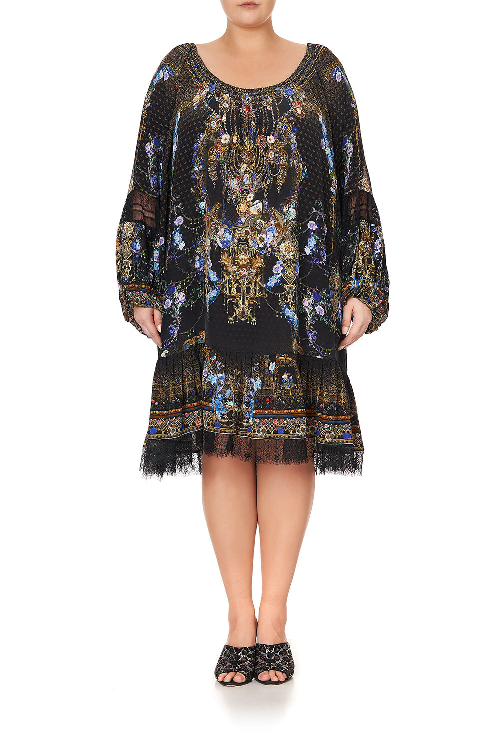 BLOUSON SLEEVE A LINE FRILL DRESS PALACE PLAYHOUSE