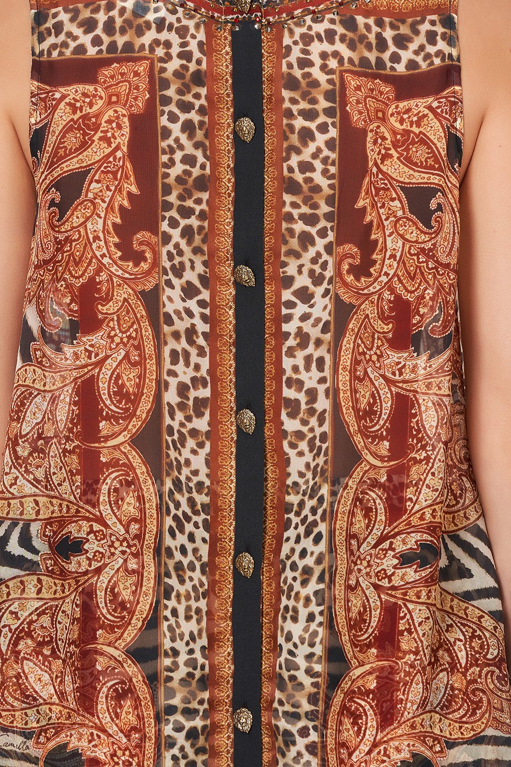 BUTTON BACK TOP WILD FIRE