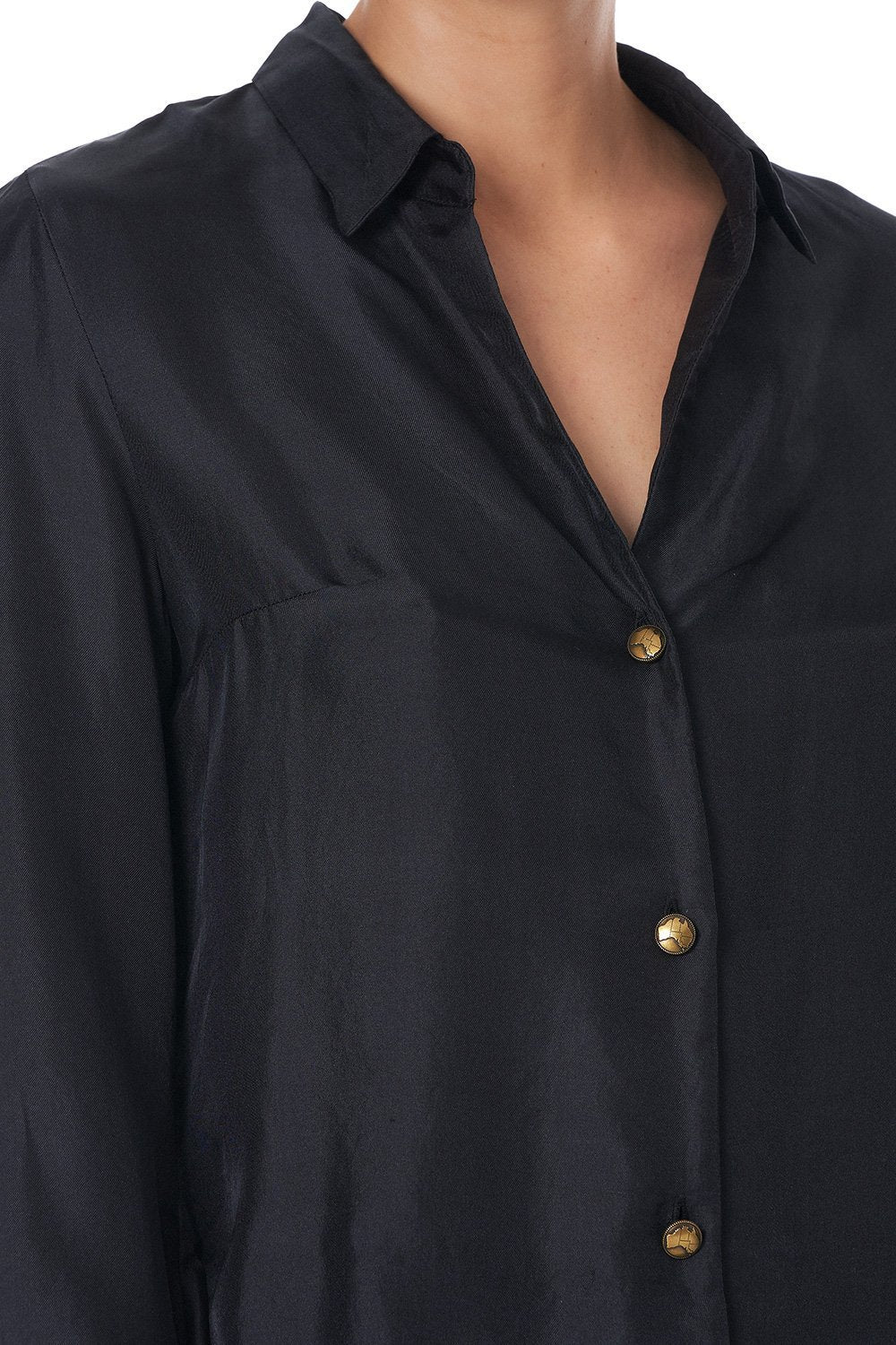 BUTTON DOWN SHIRT WITH CONTRAST BOTANICAL CHRONICLES