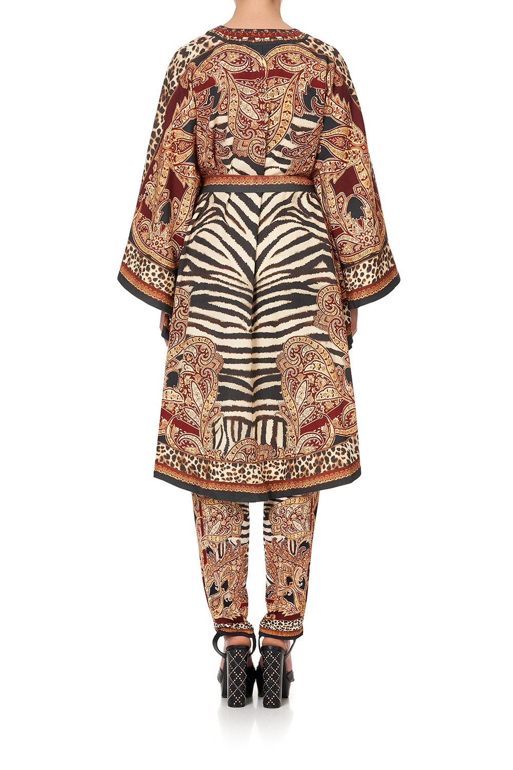 CAPE LAYER WITH BELT WILD FIRE