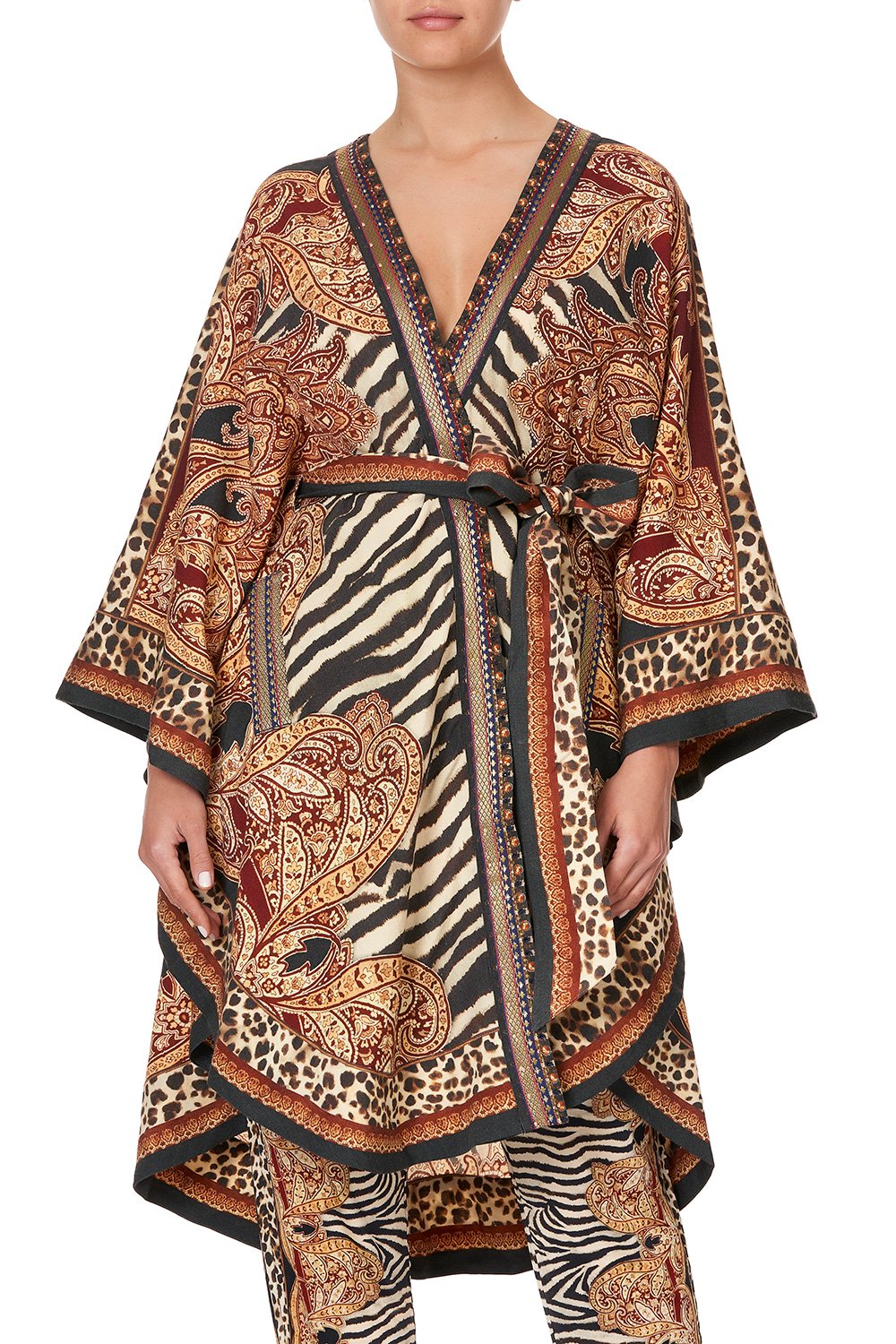 CAPE LAYER WITH BELT WILD FIRE