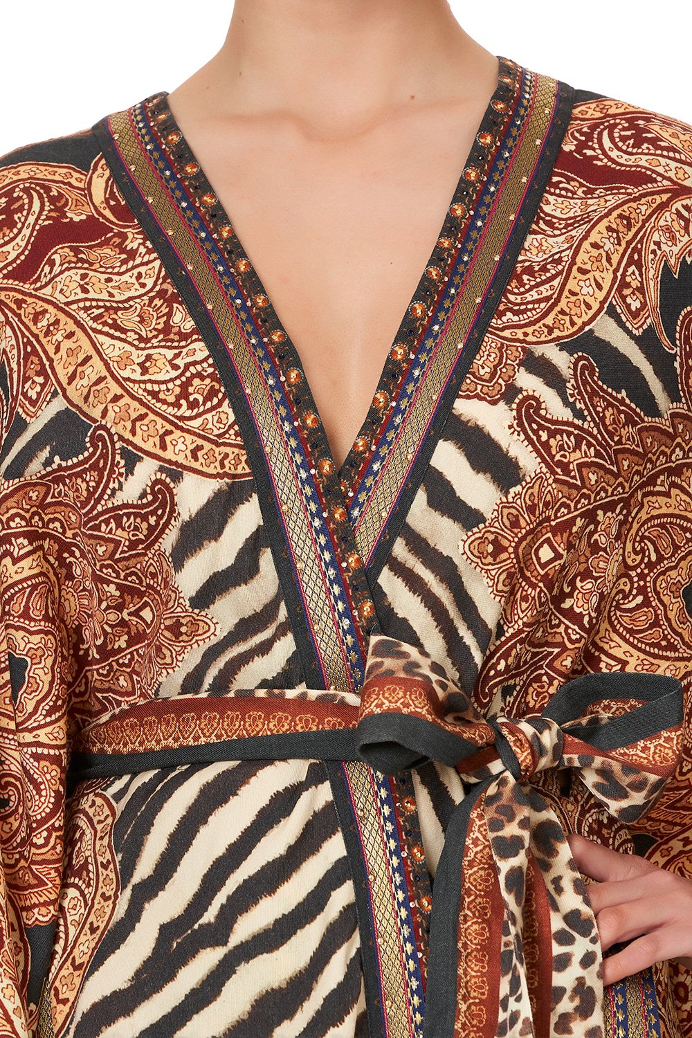 CAPE LAYER WITH BELT WILD FIRE