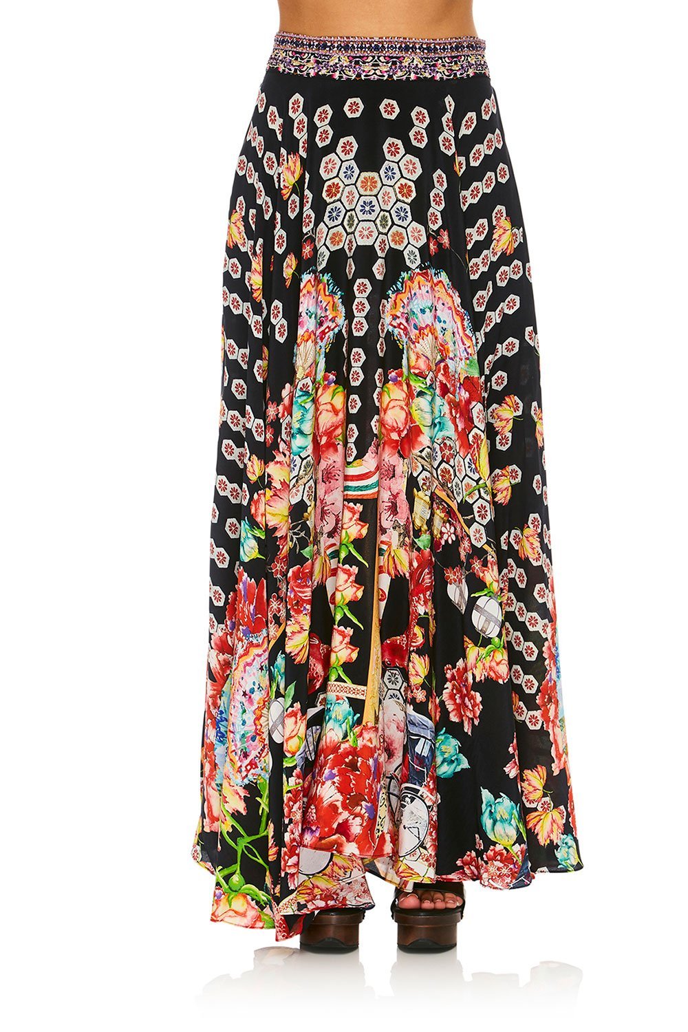 CAMILLA PAINTED LAND CIRCLE SKIRT