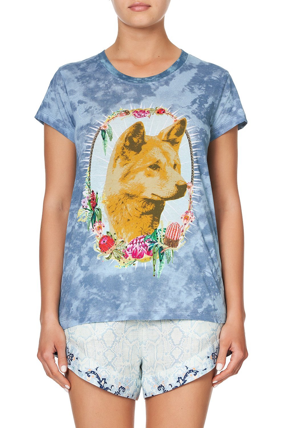 CURVED HEM FITTED TEE FRASER FANTASIA