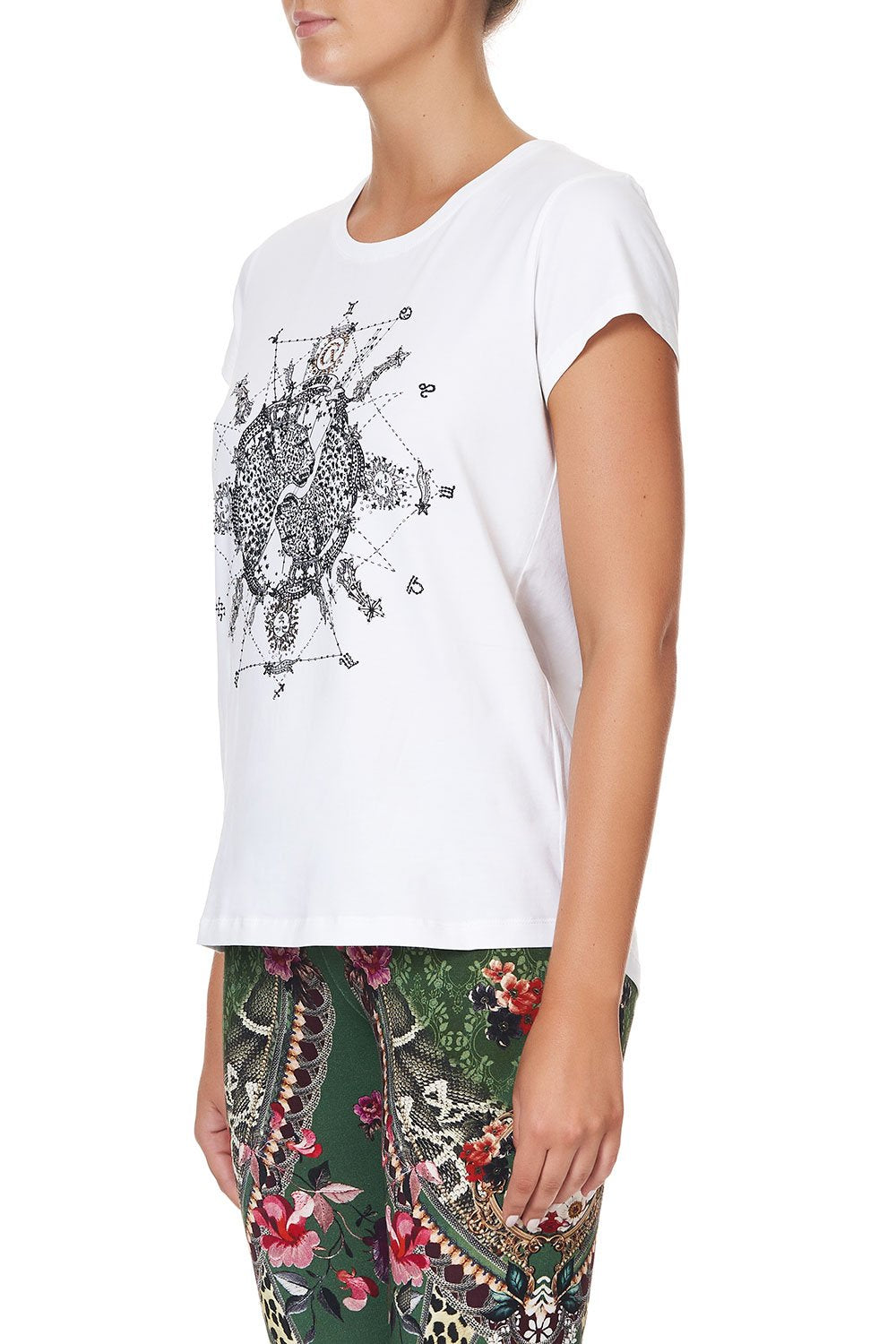 CURVED HEM FITTED TEE GEMINI