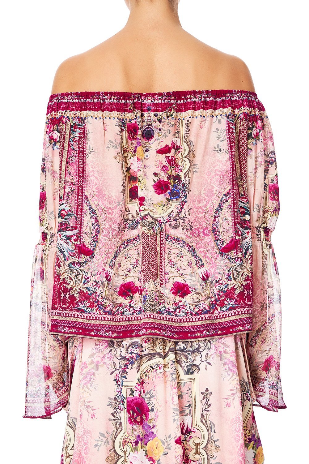 DROP SHOULDER BELL SLEEVE TOP LA BELLE