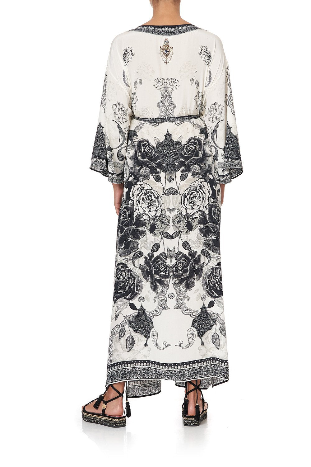 DROP SHOULDER KAFTAN MIDNIGHT PEARL