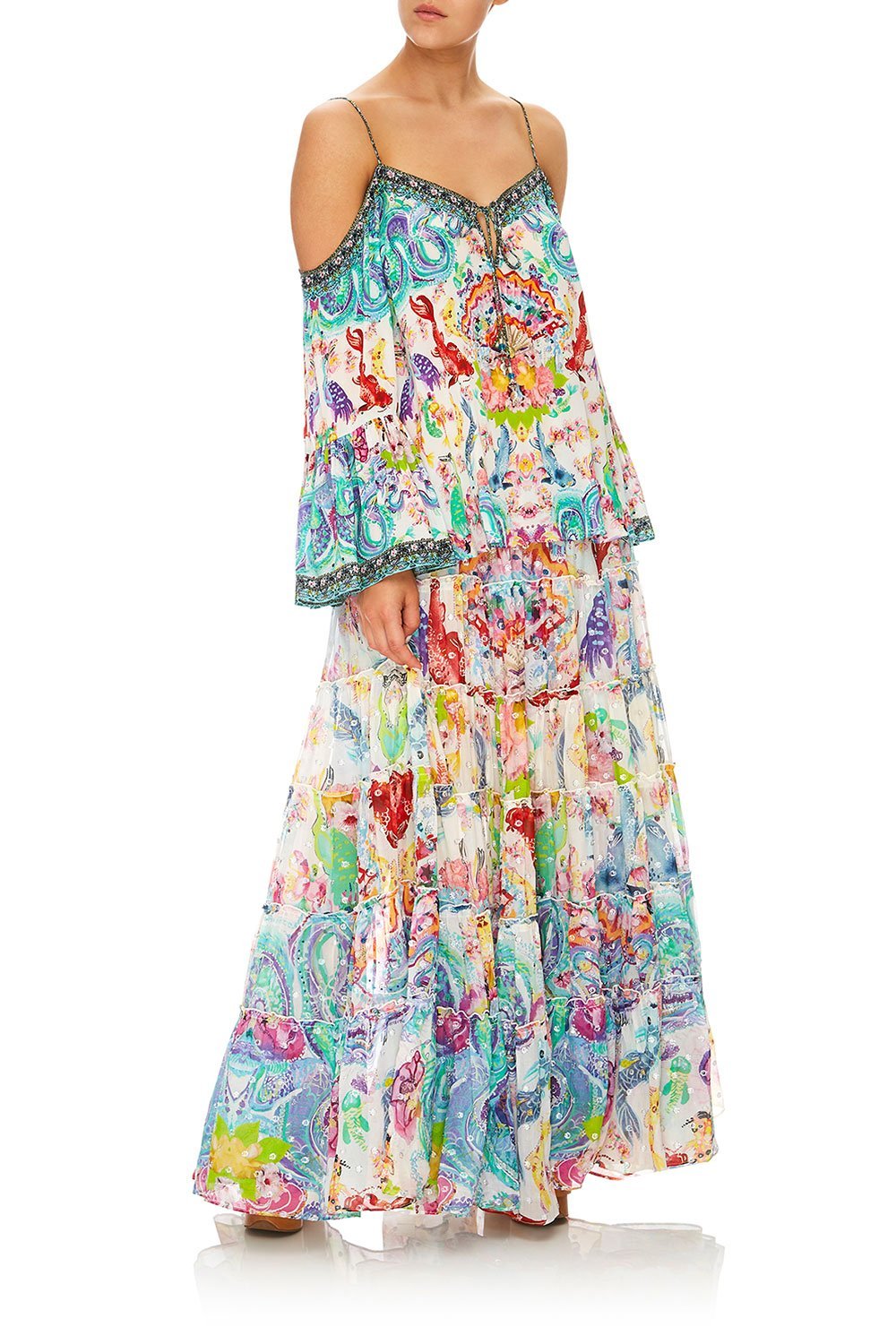 CAMILLA DRAGON DIVINITY DROP SHOULDER TOP