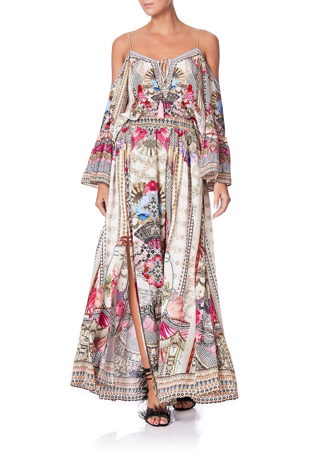 ELASTIC WAIST SKIRT WITH SPLITS MONTMARTRE HEART