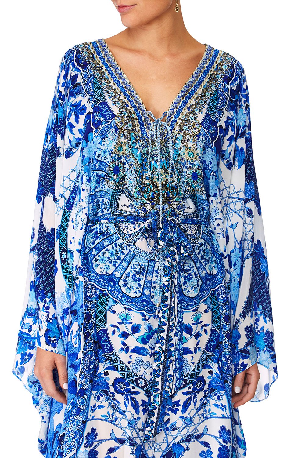 SPLIT HEM LACE UP KAFTAN ETERNITY'S EMPIRE