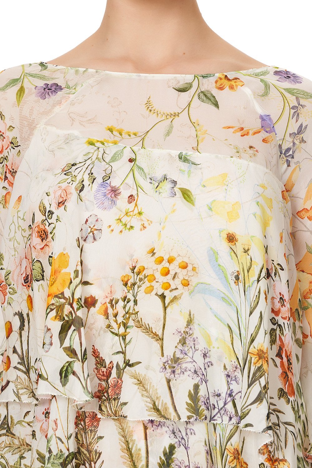 FLARED LAYERED BLOUSE IN THE HILLS OF TUSCANY