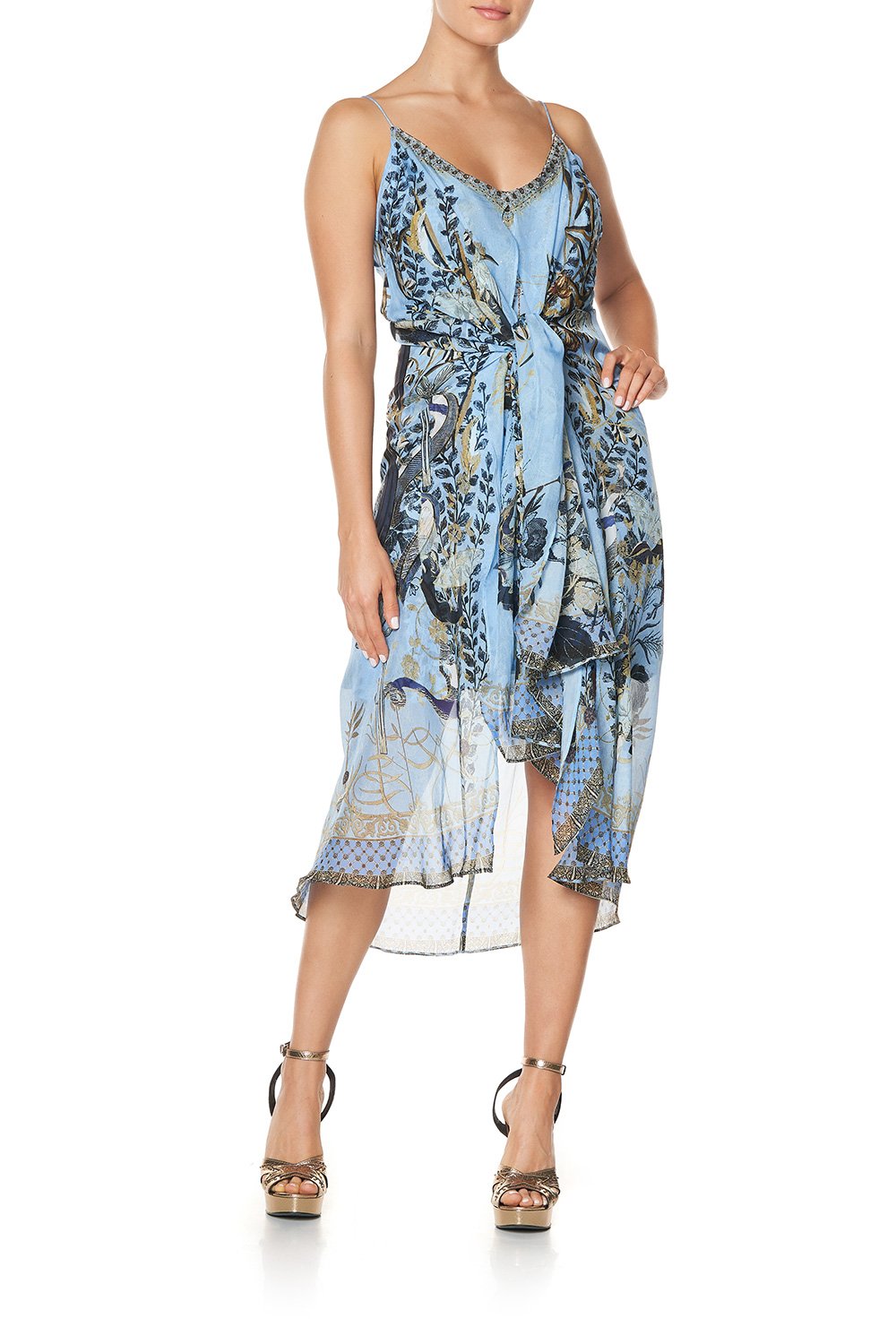 FLARED MINI WITH SHEER OVERLAY FAIRY FOUNTAIN