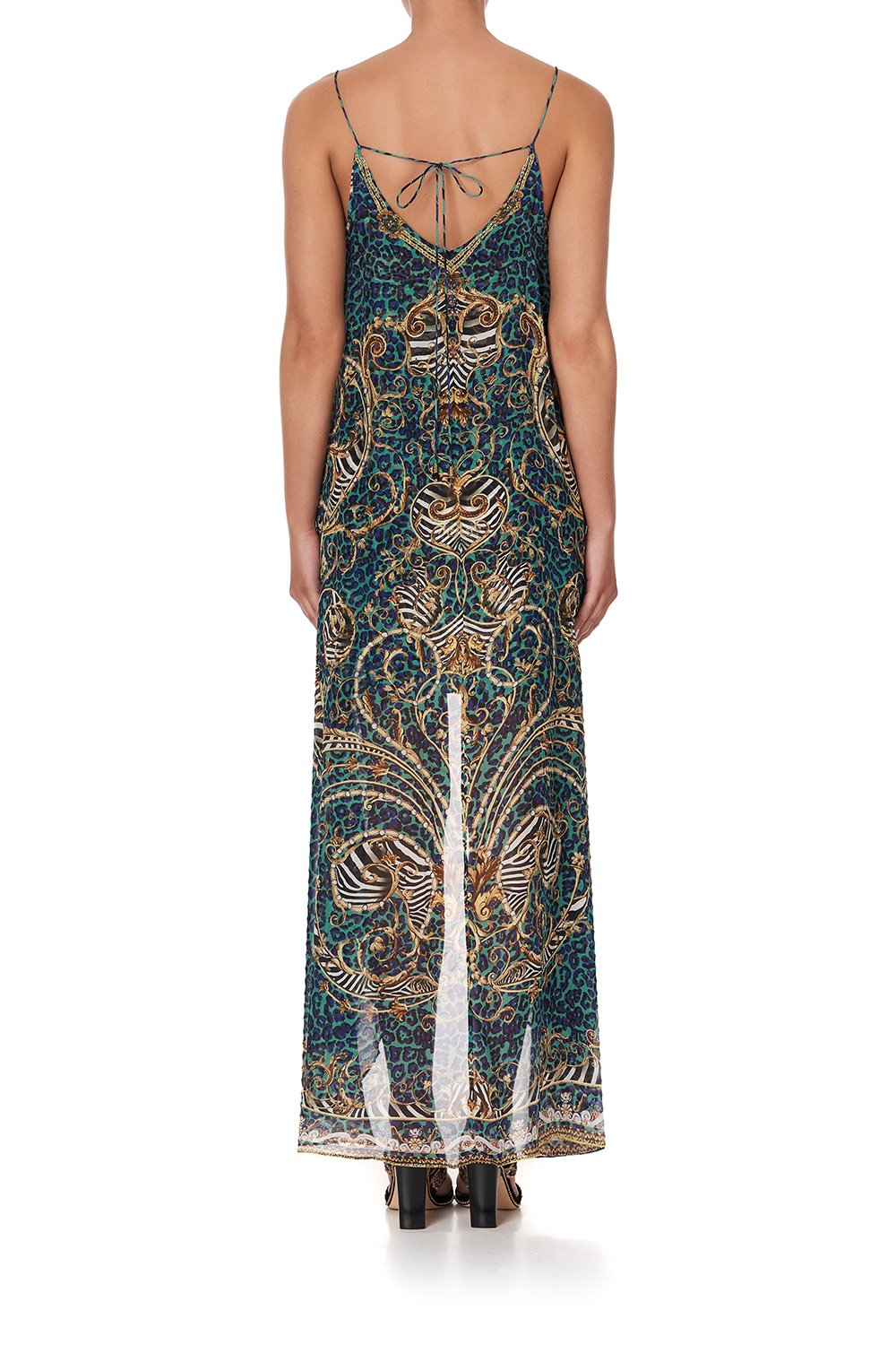 FLARED MINI WITH SHEER OVERLAY SHES GOT GRACE