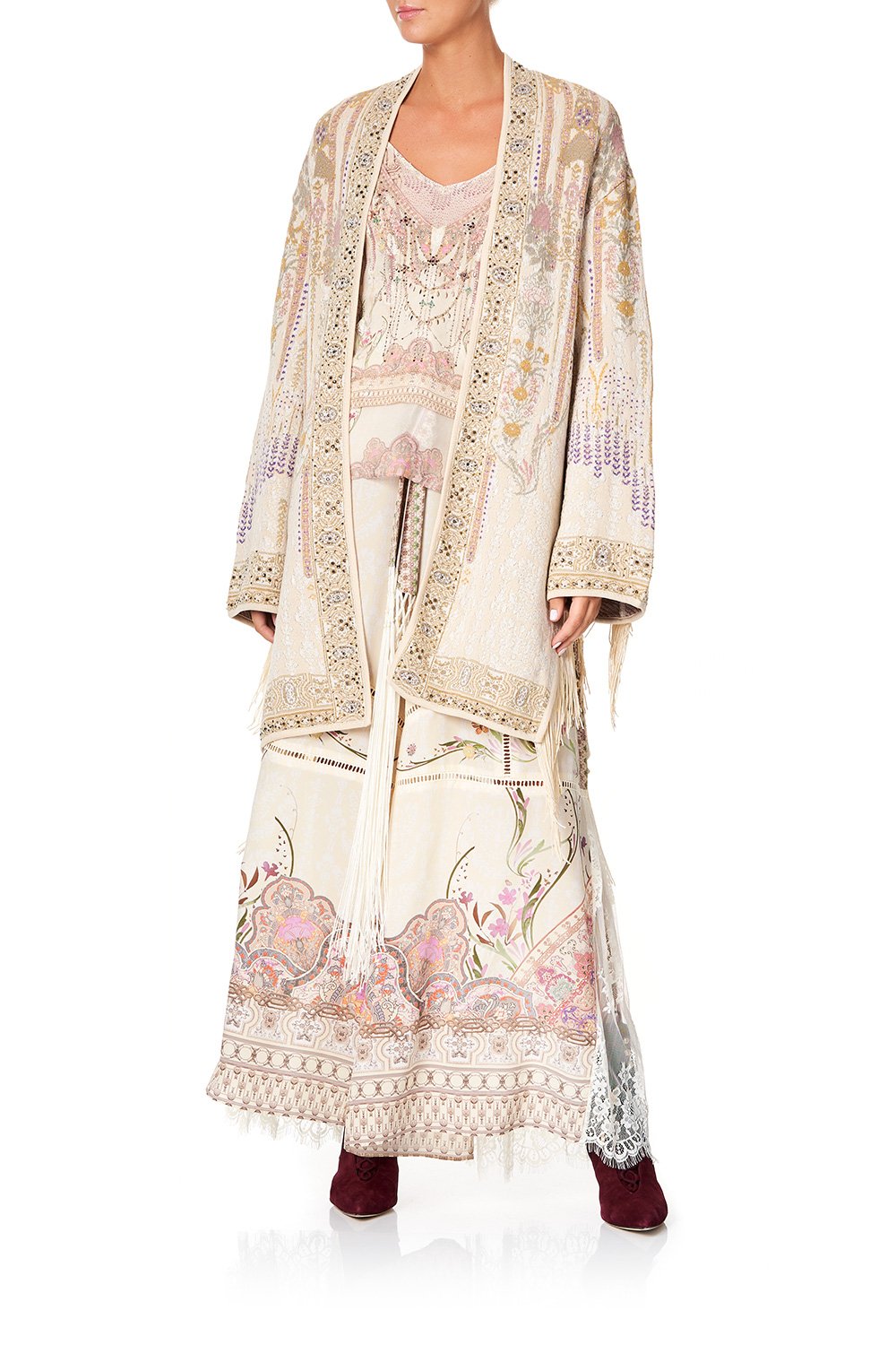 CAMILLA FRINGED JACQUARD JACKET GOLDEN AGE