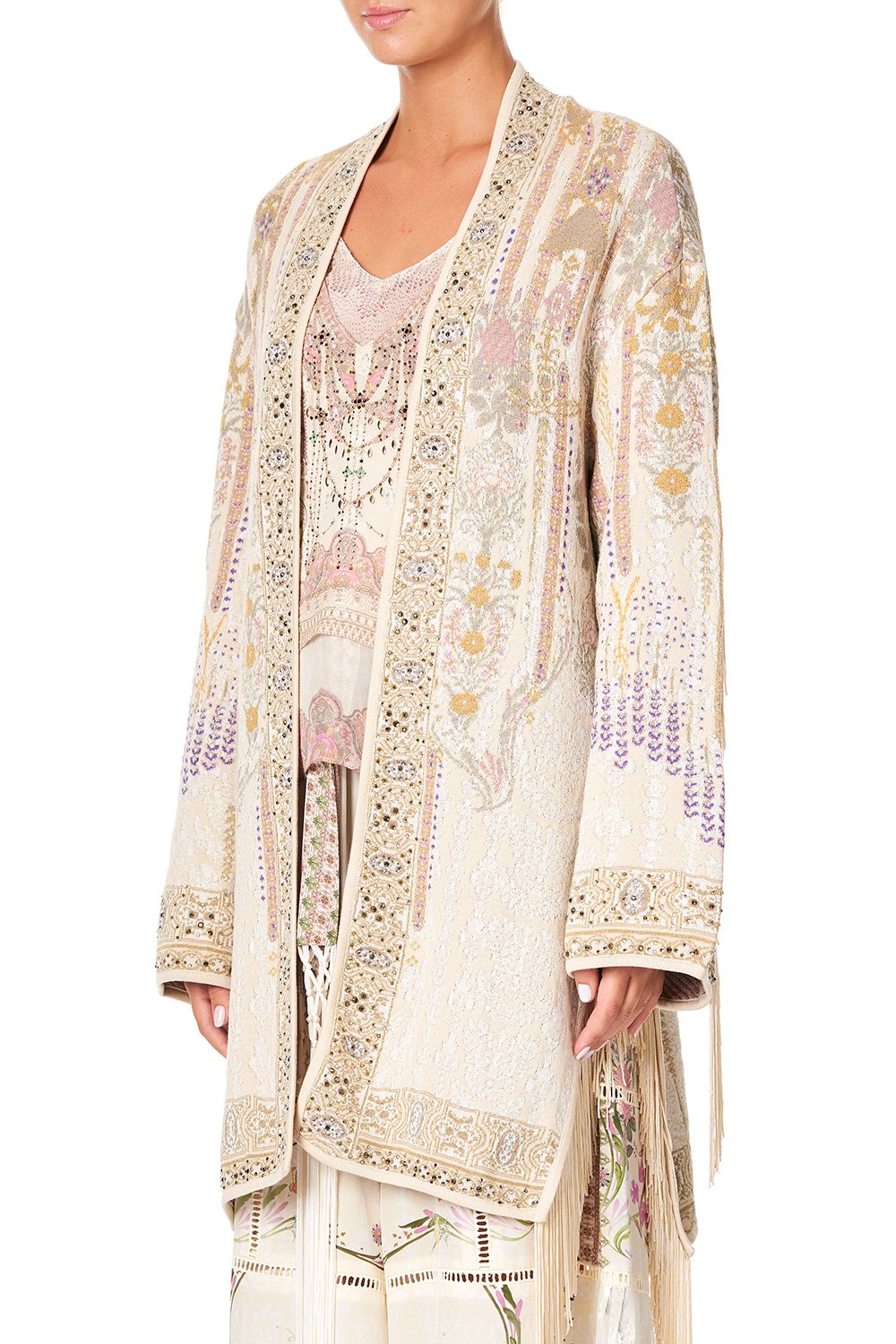 CAMILLA FRINGED JACQUARD JACKET GOLDEN AGE