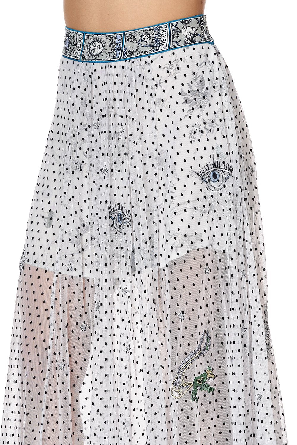 FULL SKIRT WITH GATHERED FRONT PANEL MOONLIT MUSINGS