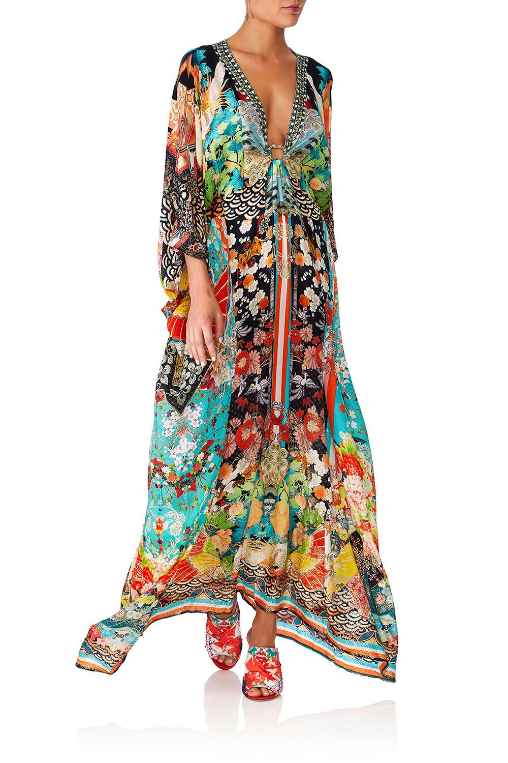 CAMILL GALAXY GIRL SPLIT SLEEVE KAFTAN WHARDWARE