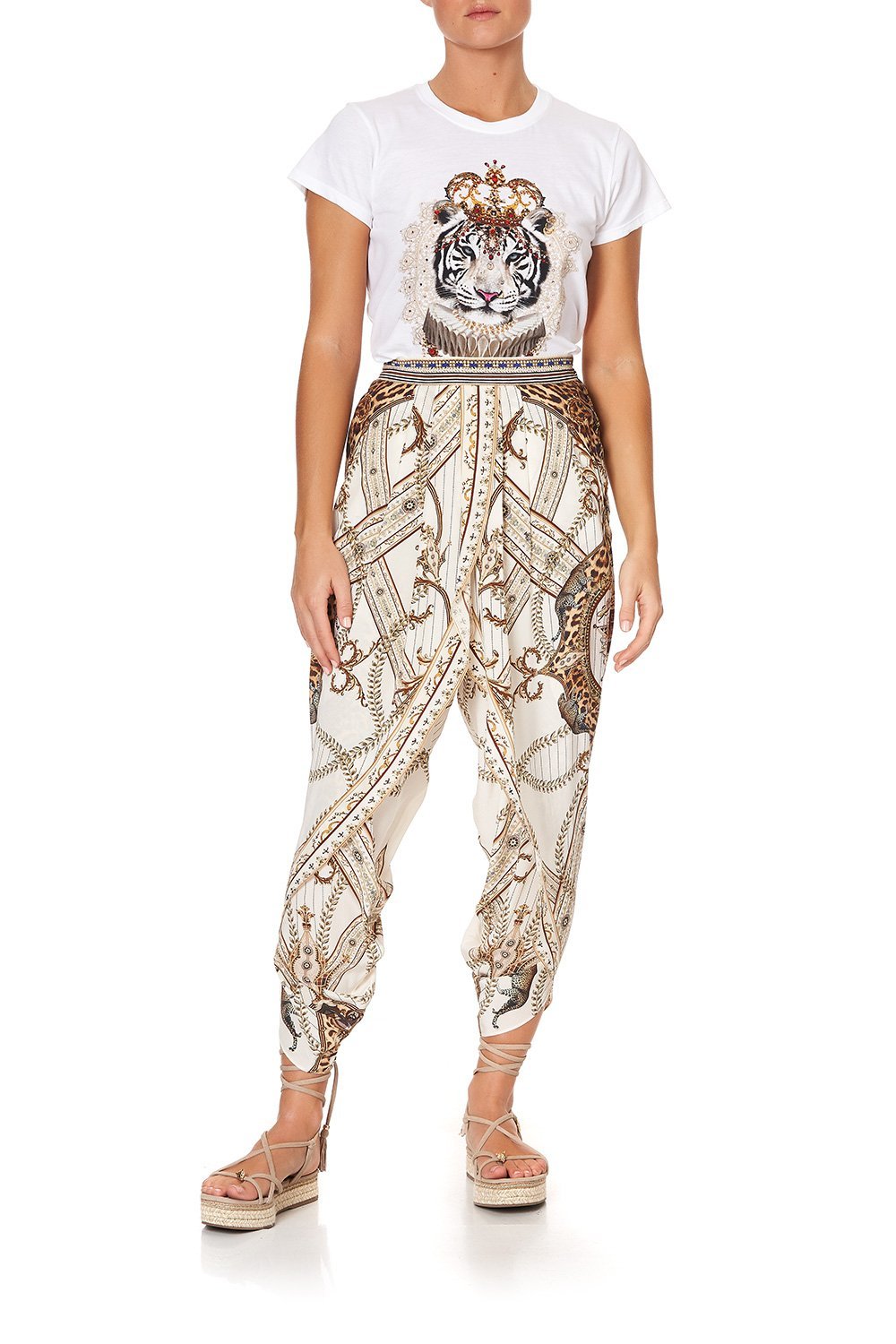 GATHERED WRAP FRONT TROUSER MIND YOUR MANOR