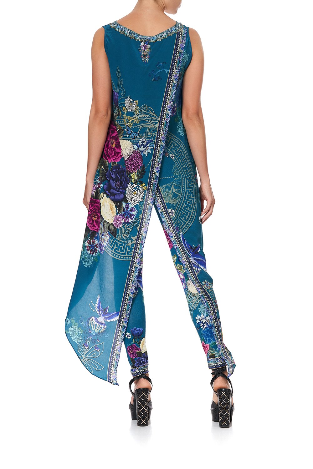 HIGH LOW CROSS OVERLAY TOP LUNAR GAZING