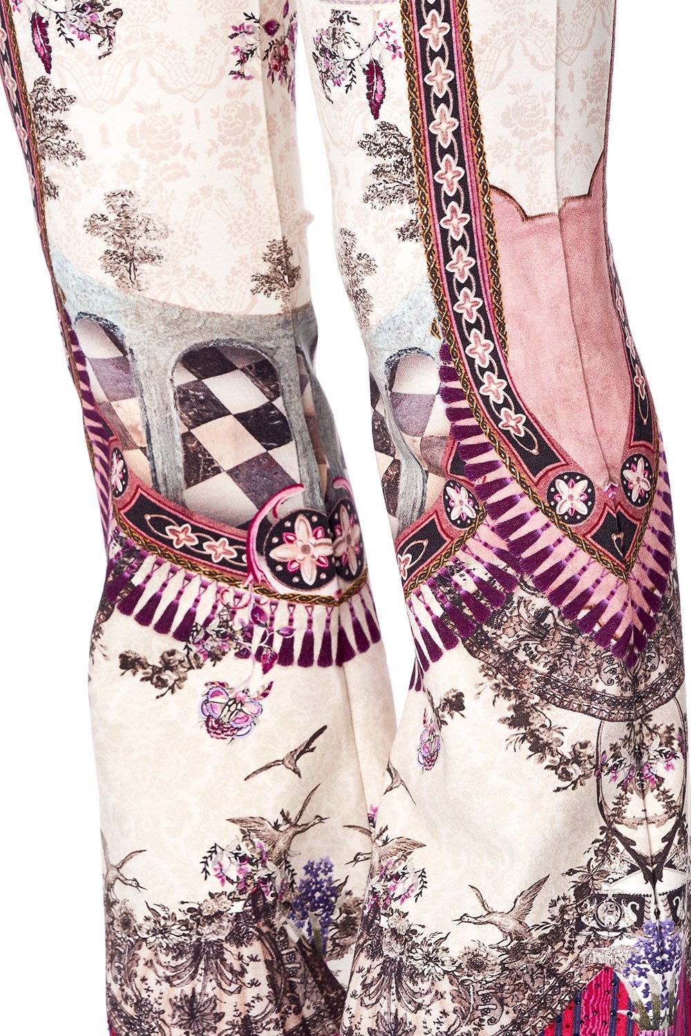 HIGH WAISTED FLARED TROUSER VIOLET CITY