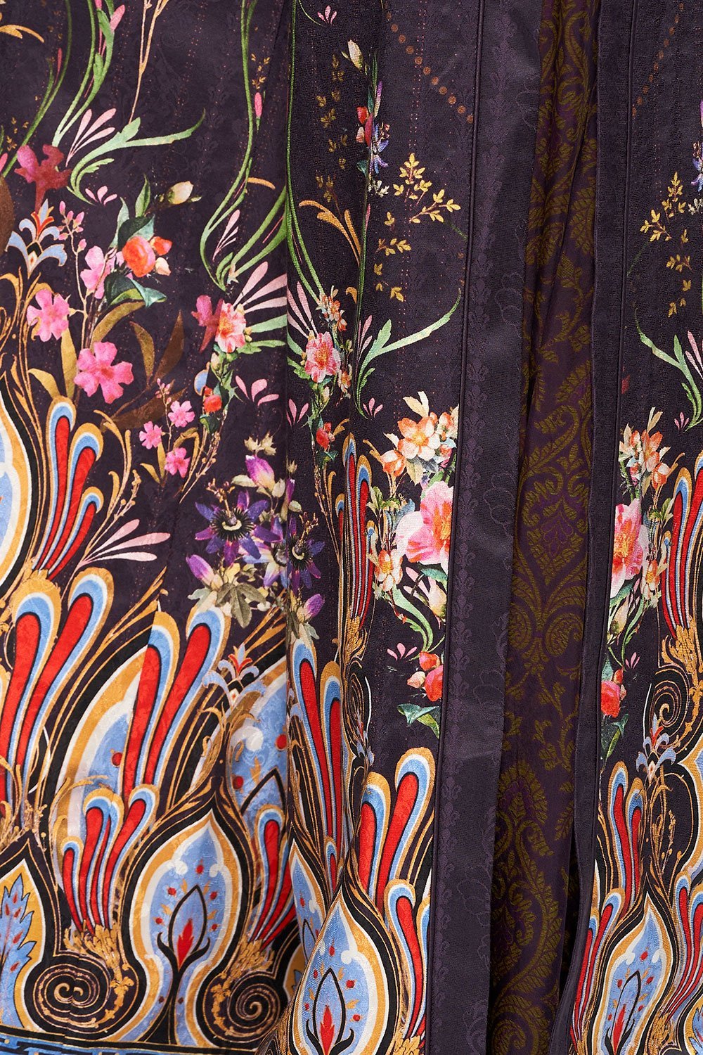 CAMILLA HIGH WAISTED TROUSER WITH GODET WILD FLOWER