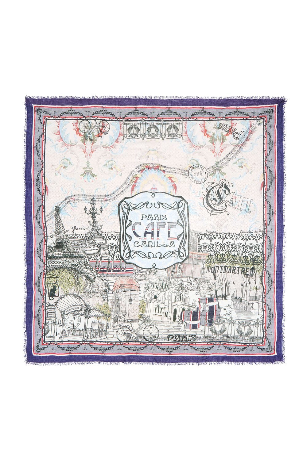 RAW EDGE SCARF MEET ME IN MONTMARTRE
