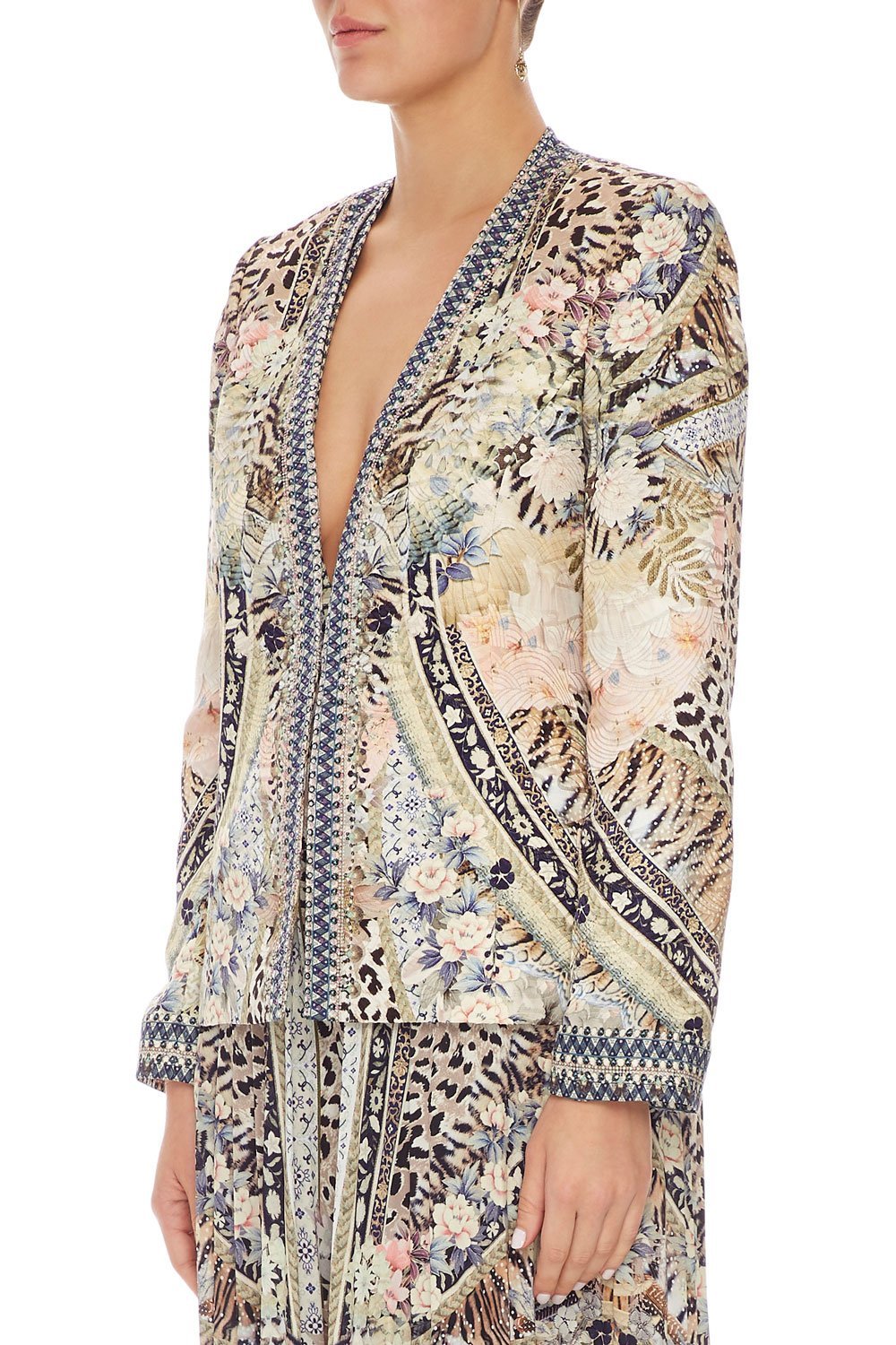 CAMILLA JACKET W/ REMOVABLE COLLAR MOTO MAIKO