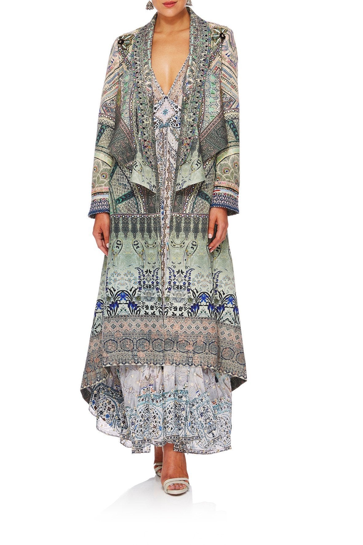 MAMAS HOME JACKET W WATERFALL LAPEL