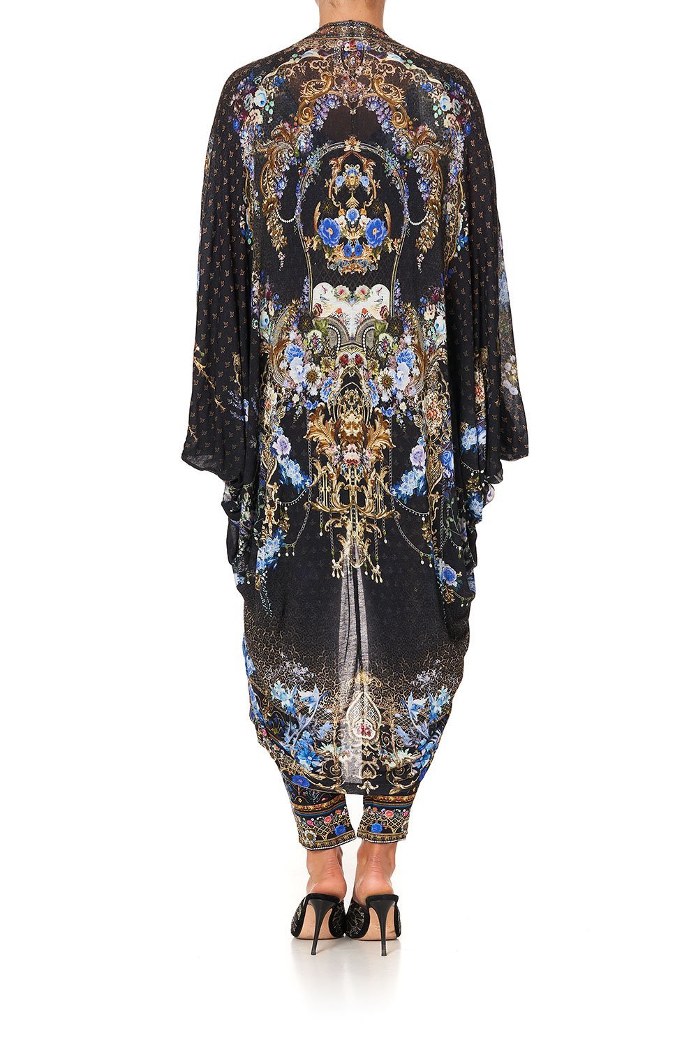 JERSEY BACK PANEL WITH SILK FRONT LONG LINE GATHERED LAYER PALACE PLAYHOUSE