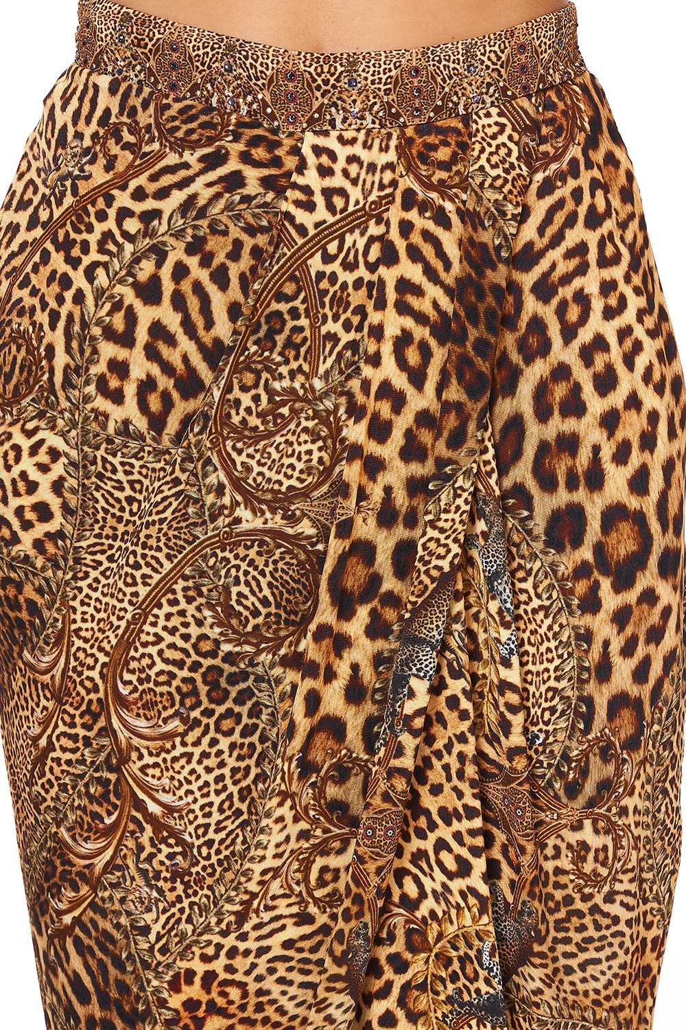 JERSEY DRAPE PANT WITH FRONT CROSSOVER DETAIL LADY LODGE