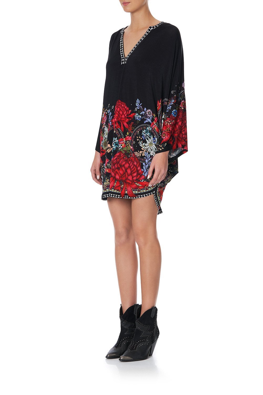 JERSEY SHORT KAFTAN WITH CURVED HEM MS MATILDA