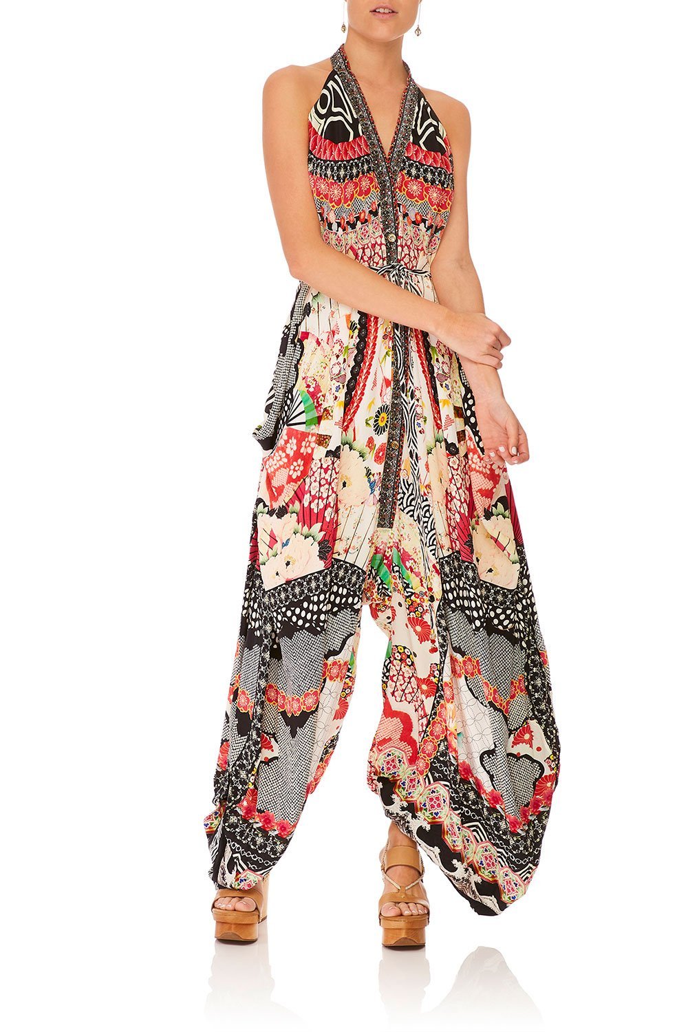 CAMILLA VINTAGE VIXEN JUMPSUIT WITH DROP CROTCH PANT