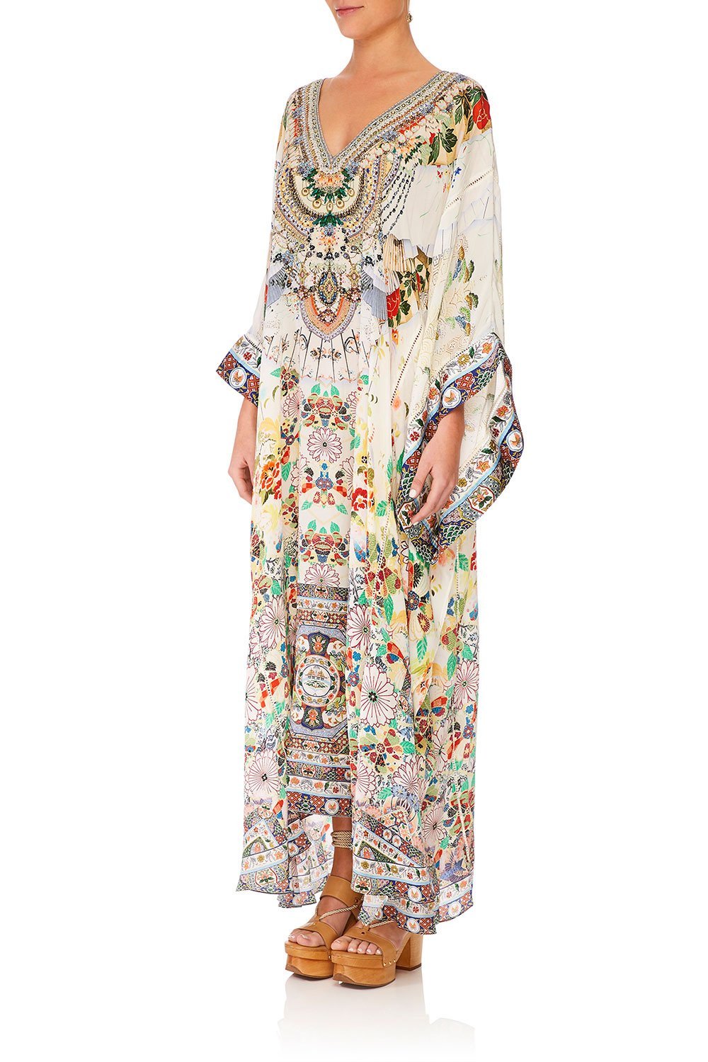 CAMILLA TIME AFTER TIME KAFTAN W SHEER SLEEVE