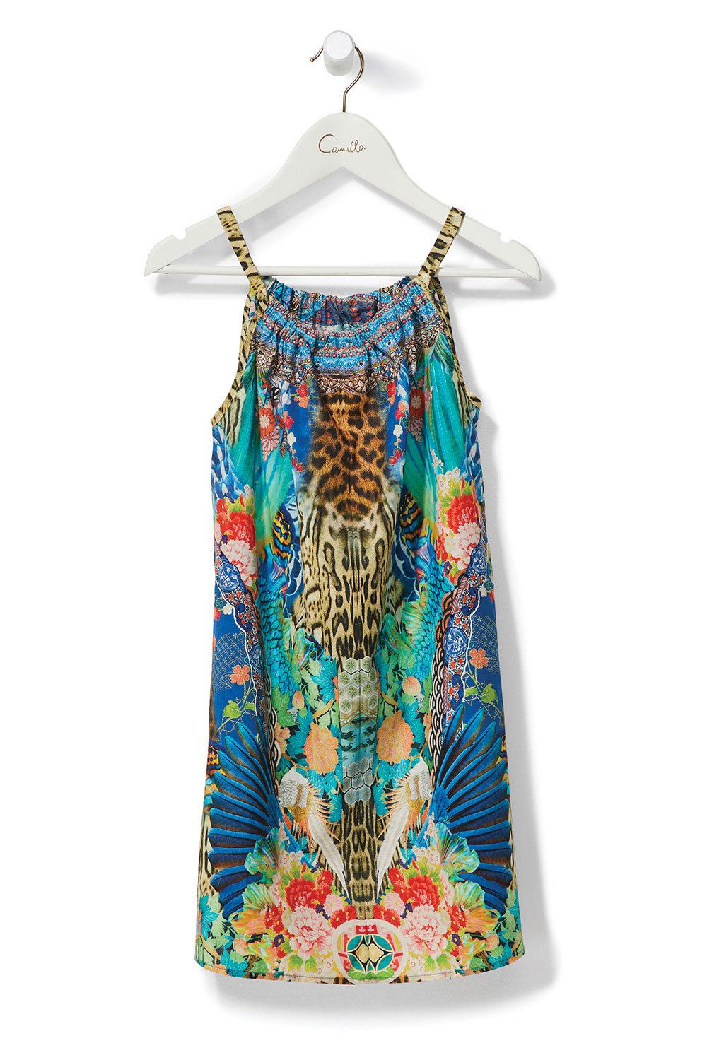 MILLA SPACE COWGIRL KIDS GATHERED NECK DRESS