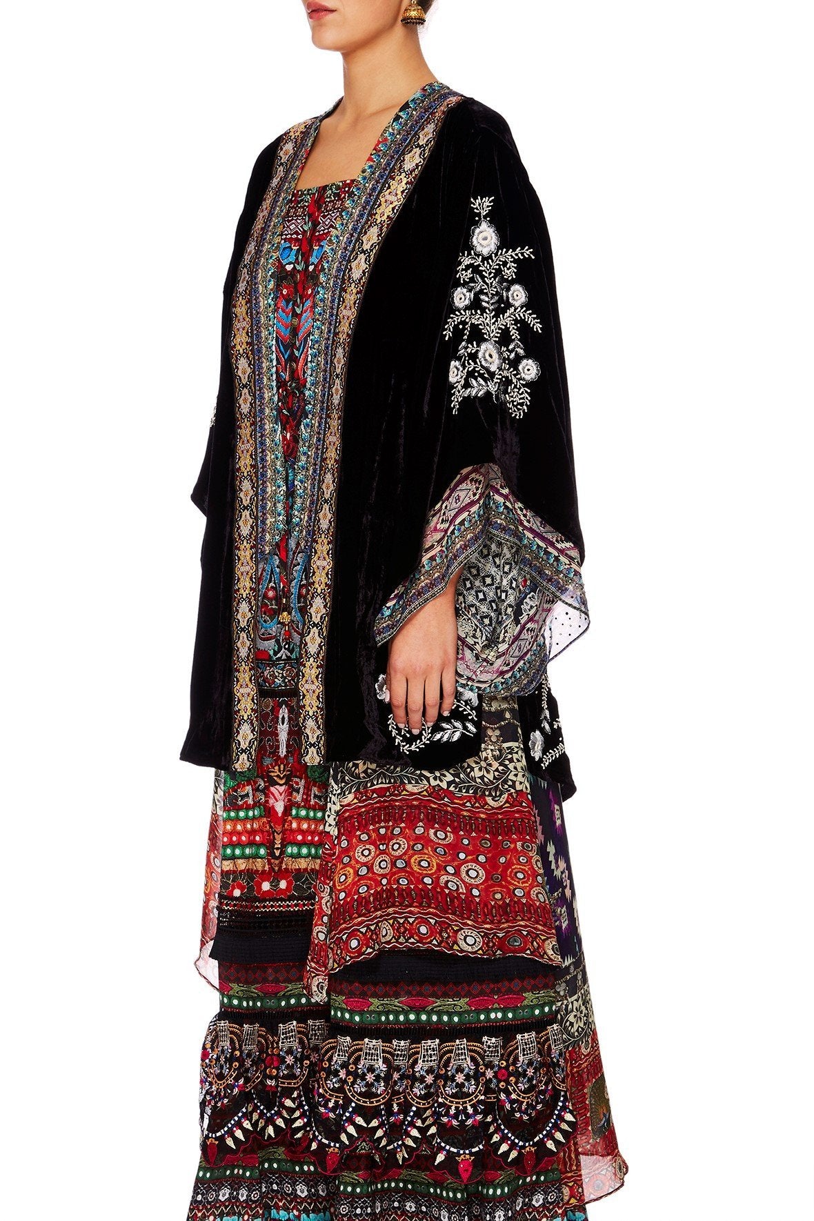 CAMILLA JAGGIS KINGDOM KIMONO W LONG UNDERLAY