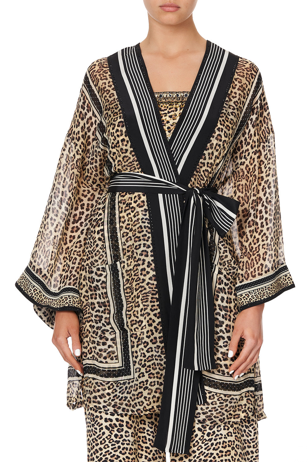 KIMONO WITH TIE BELT SEX KITTEN