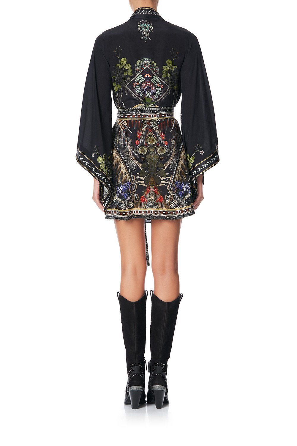 KIMONO WRAP DRESS WITH OBI BOTANICAL CHRONICLES