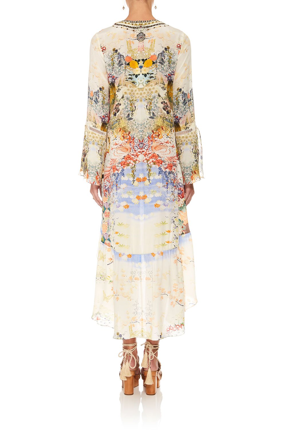 CAMILLA LADY LABYRINTH SHORT DRESS W HIGH LOW HEM