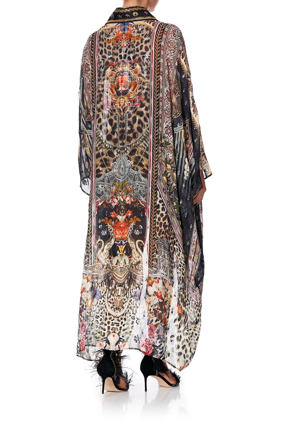 LAYER WITH KIMONO COLLAR MARAIS AT MIDNIGHT