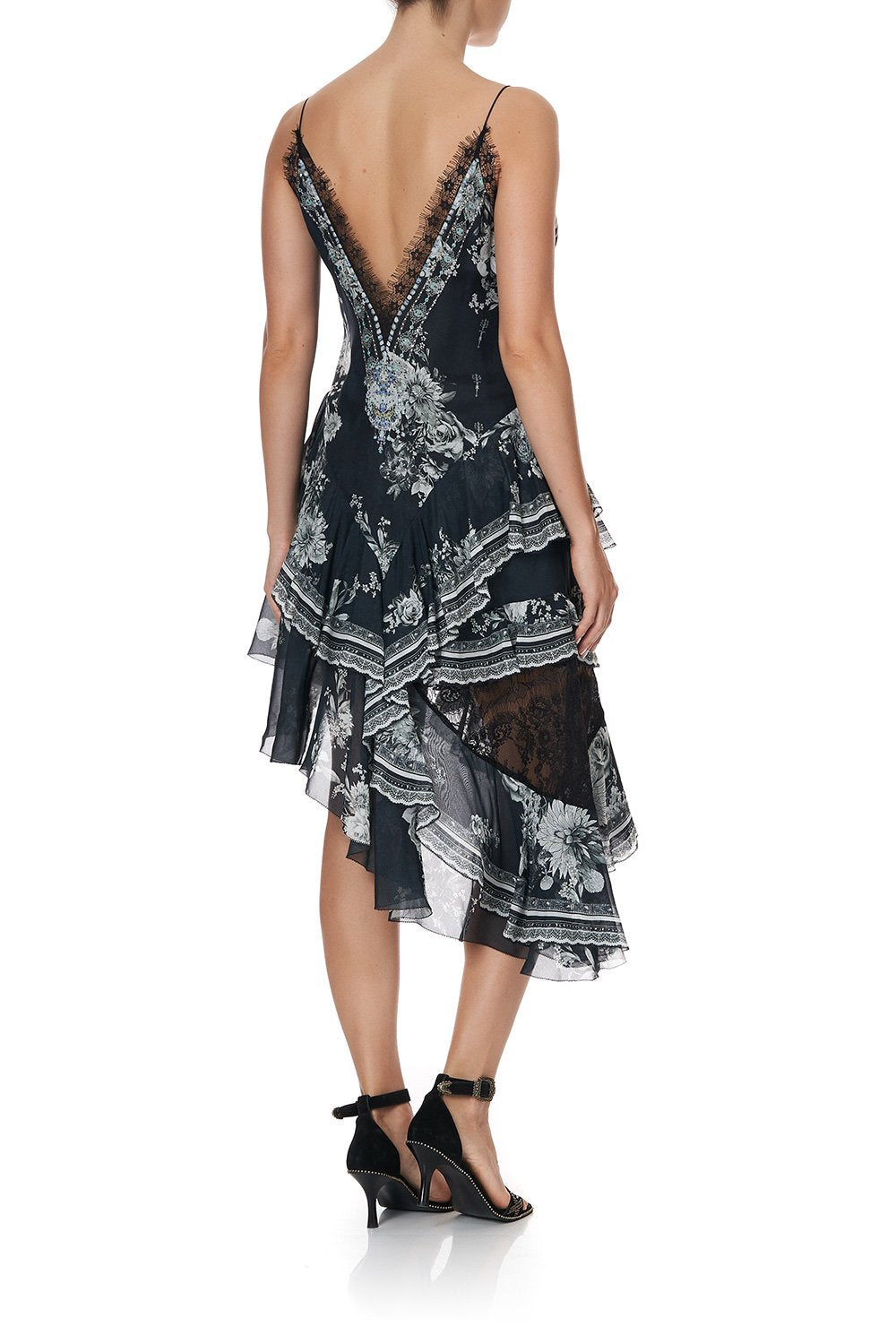 LAYERED ASYMMETRICAL DRESS MOONSHINE BLOOM