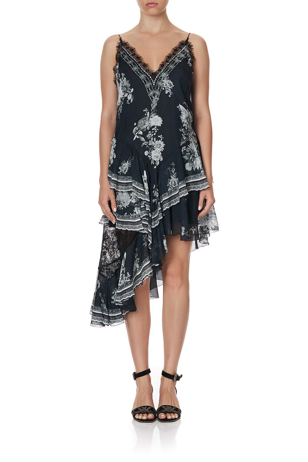 LAYERED ASYMMETRICAL DRESS MOONSHINE BLOOM