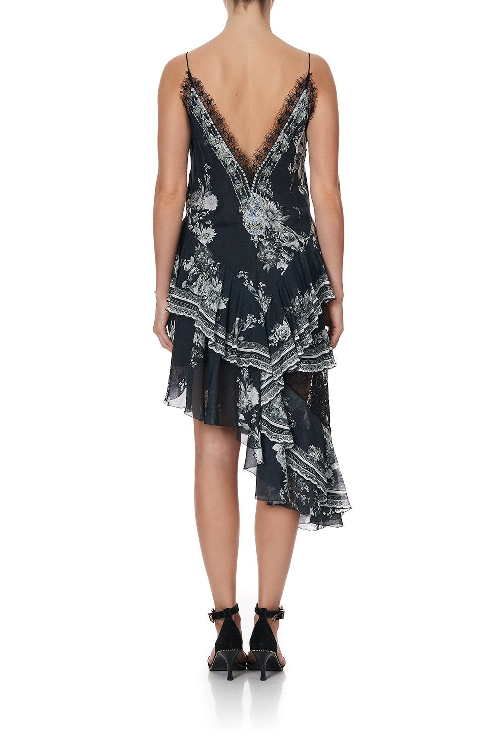 LAYERED ASYMMETRICAL DRESS MOONSHINE BLOOM