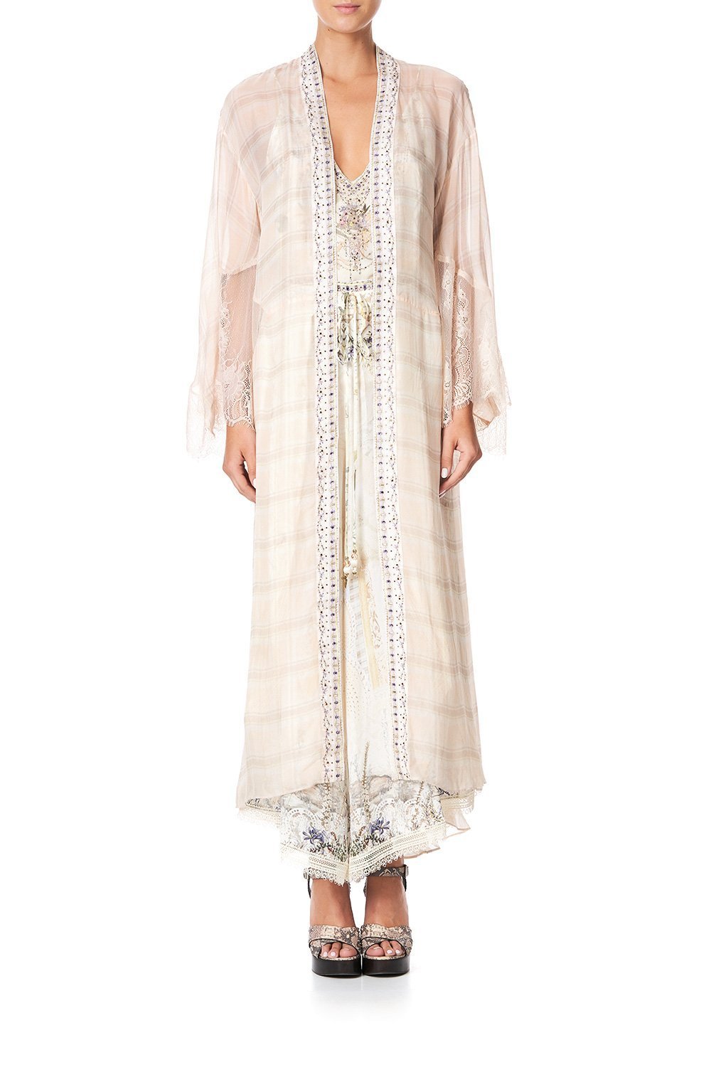 LAYERING ROBE WITH LACE INSERT SOUTHERLY CHANGE