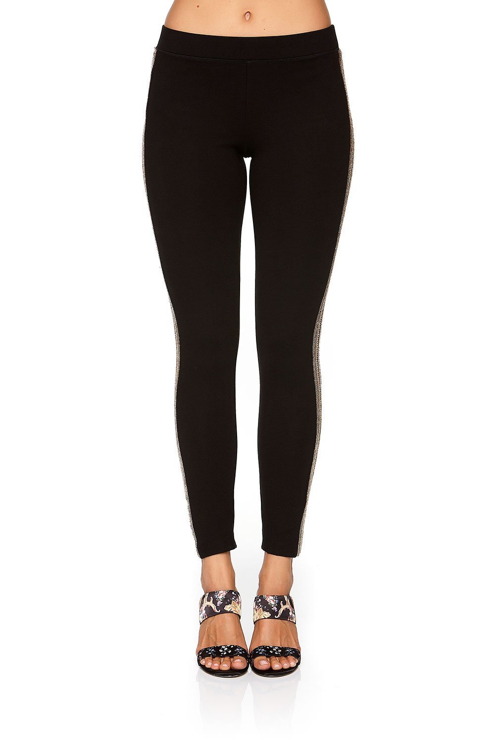 PONTE LEGGINGS WITH SIDE DETAIL FRIEND IN FLORA