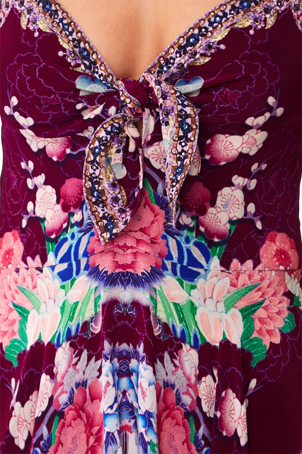 CAMILLA LITTLE OSAKA GIRL LONG DRESS W TIE FRONT