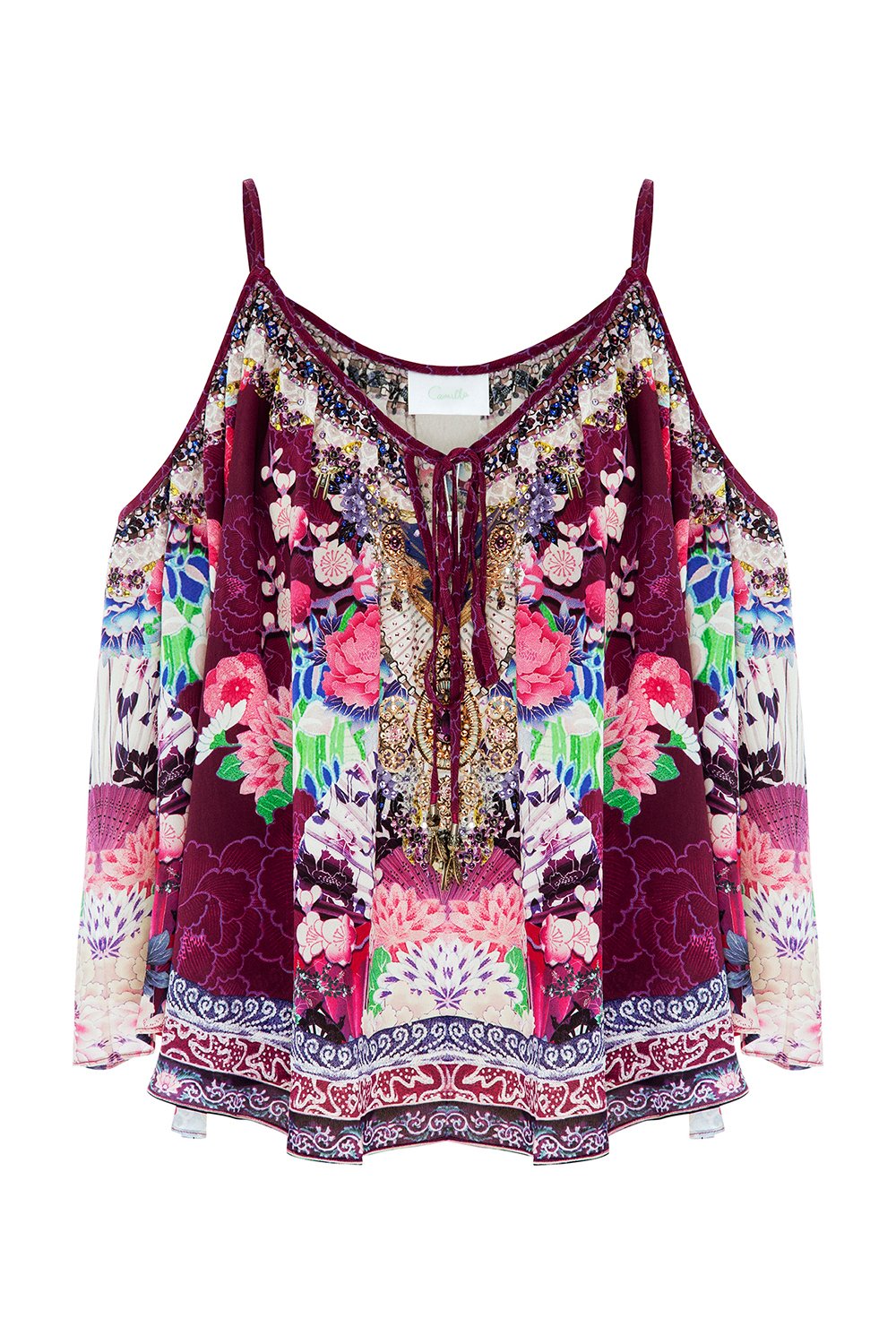 CAMILLA LITTLE OSAKA GIRL LONG SLEEVE DROP SHOULDER TOP