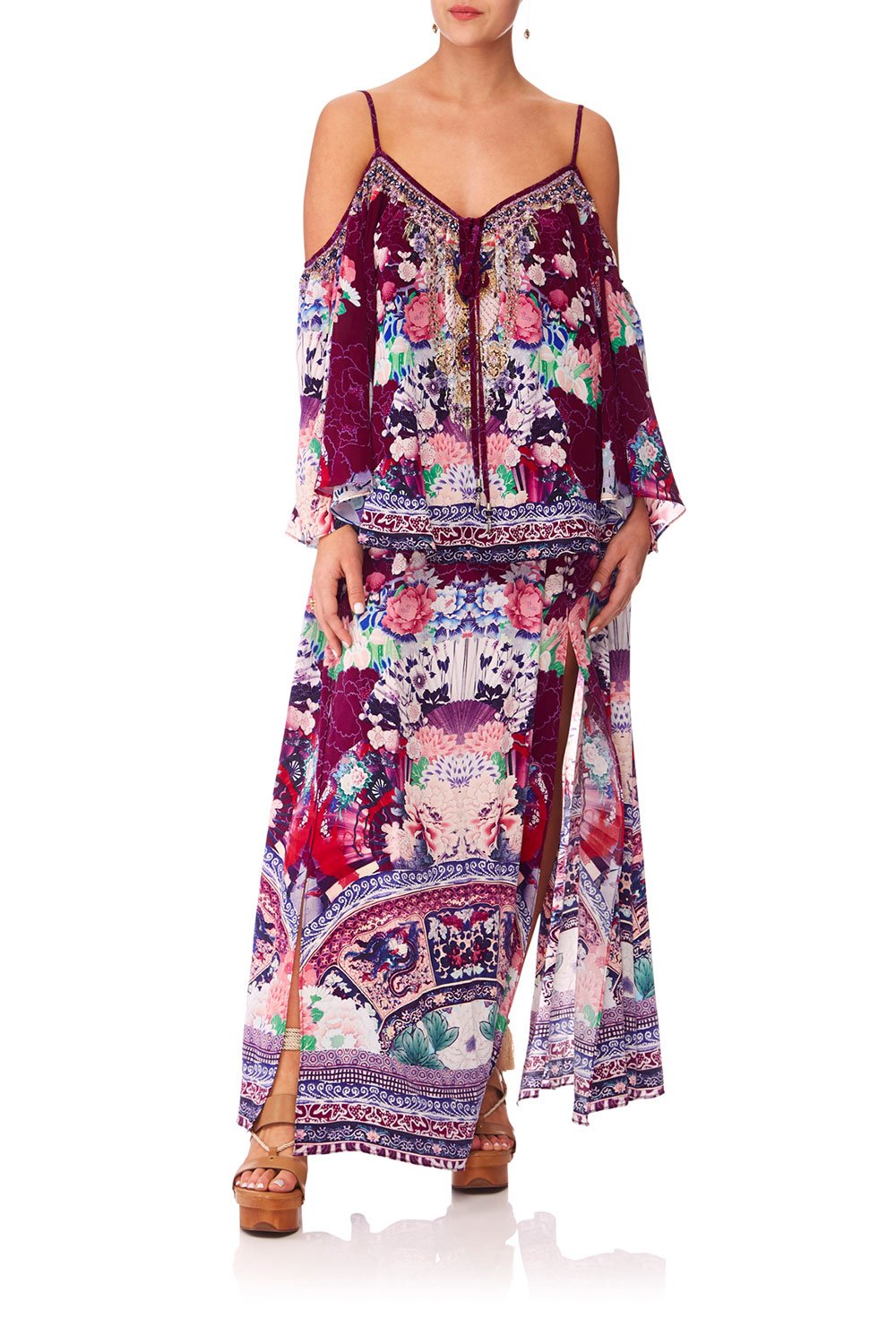 CAMILLA LITTLE OSAKA GIRL ELASTIC WAIST SKIRT W SPLITS