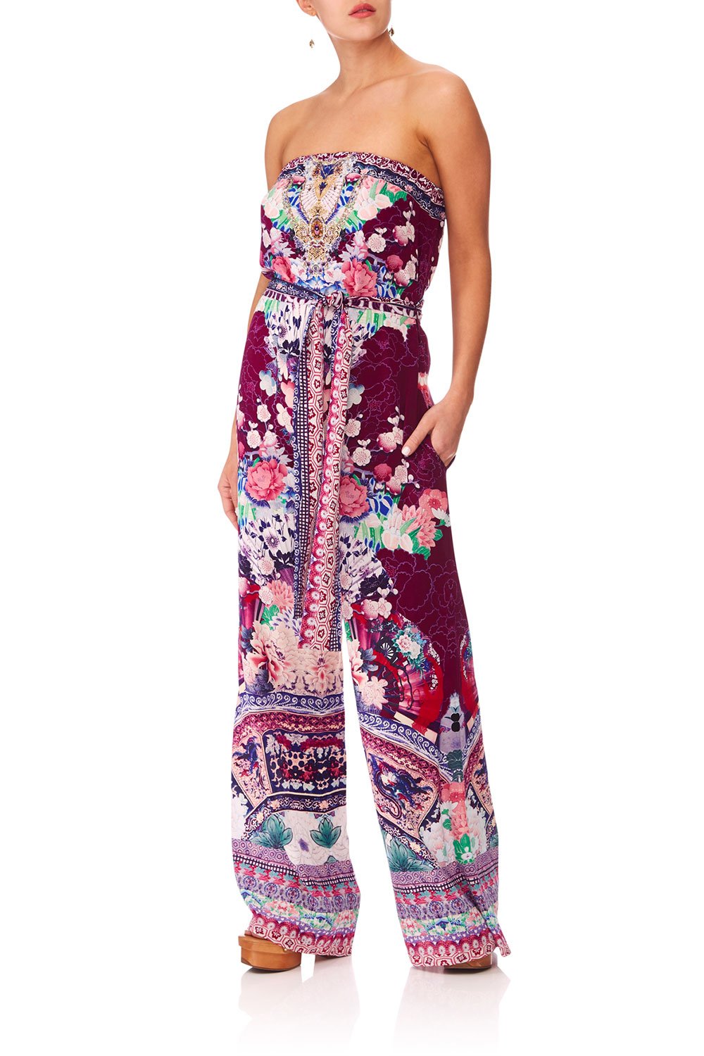 CAMILLA LITTLE OSAKA GIRL TIE WAIST STRAPLESS JUMPSUIT