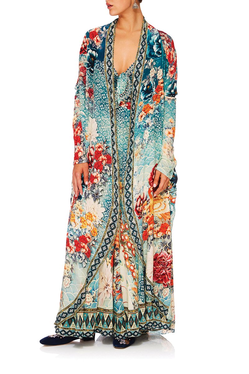 LONG CASUAL JACKET WITH POCKETS RAINBOW ROOM